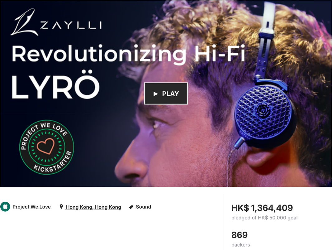 LYRÖ Kickstarter Campaign Has Ended | Thank You from Zaylli